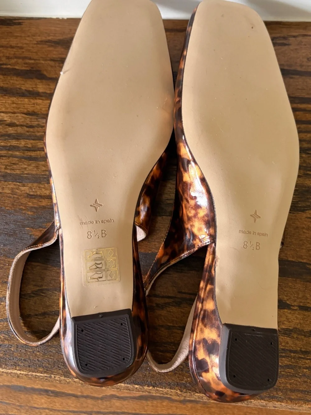 NWOT TUCKERNUCK Tortoise Liv Slingback Flats 8.5 - Picture 5 of 6